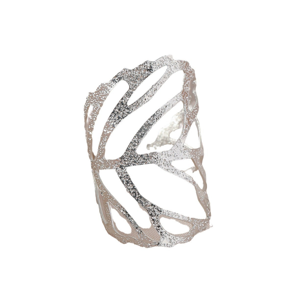 Chic hollow leaf forest style fashion open ring