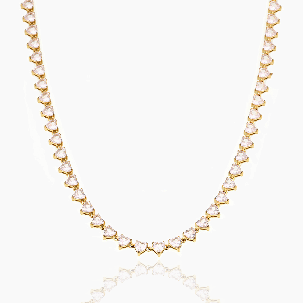 New Color Love Heart Clavicle Necklace