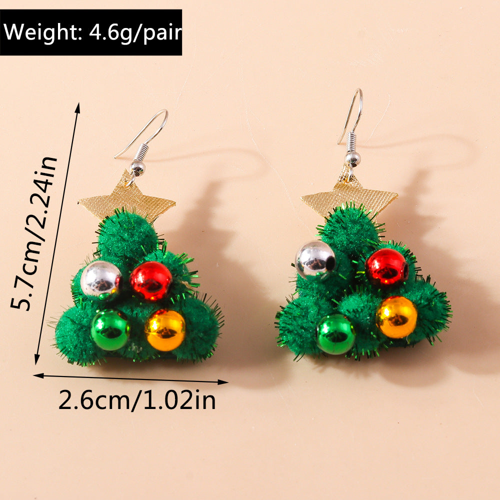 Christmas cartoon cute and funny earrings