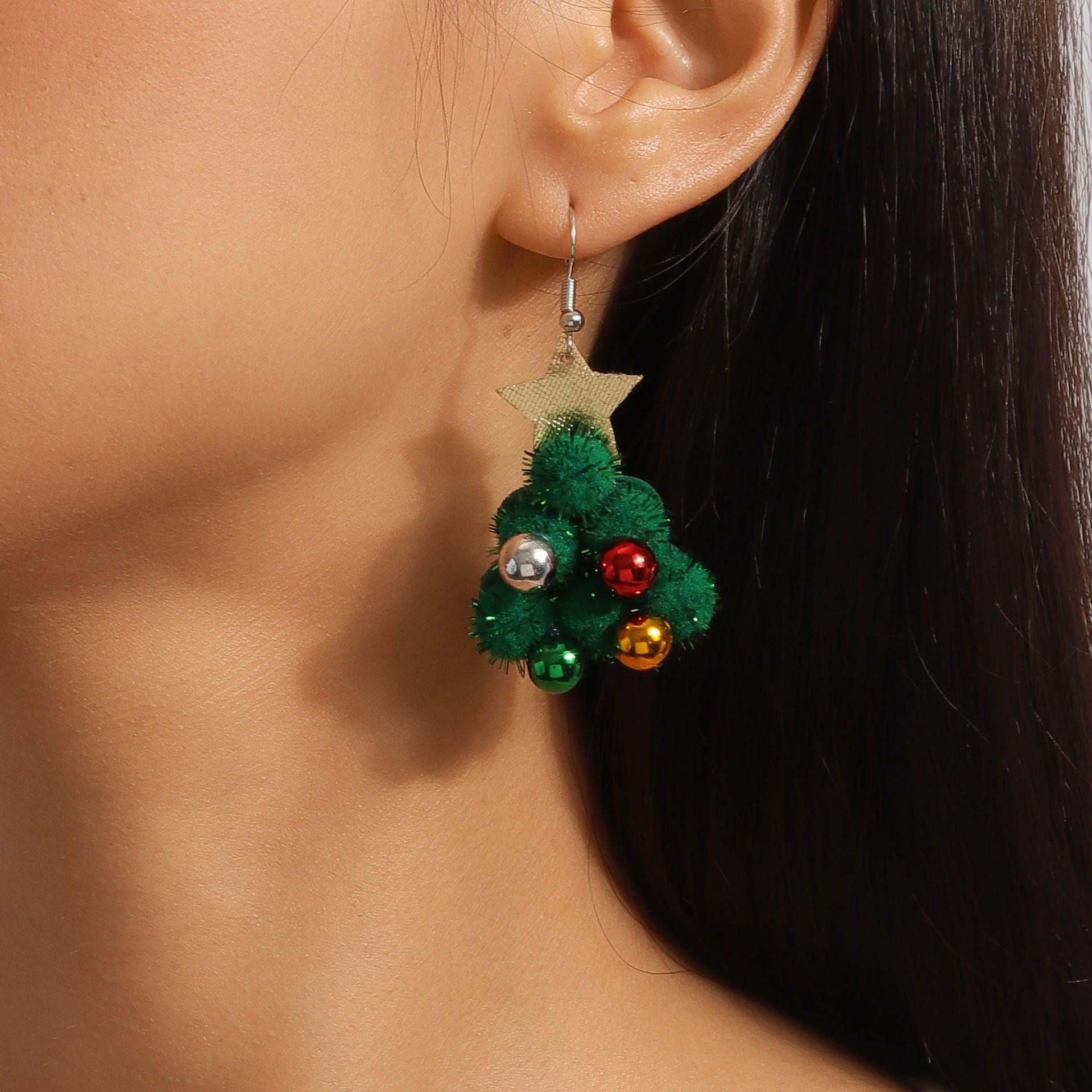 Christmas cartoon cute and funny earrings