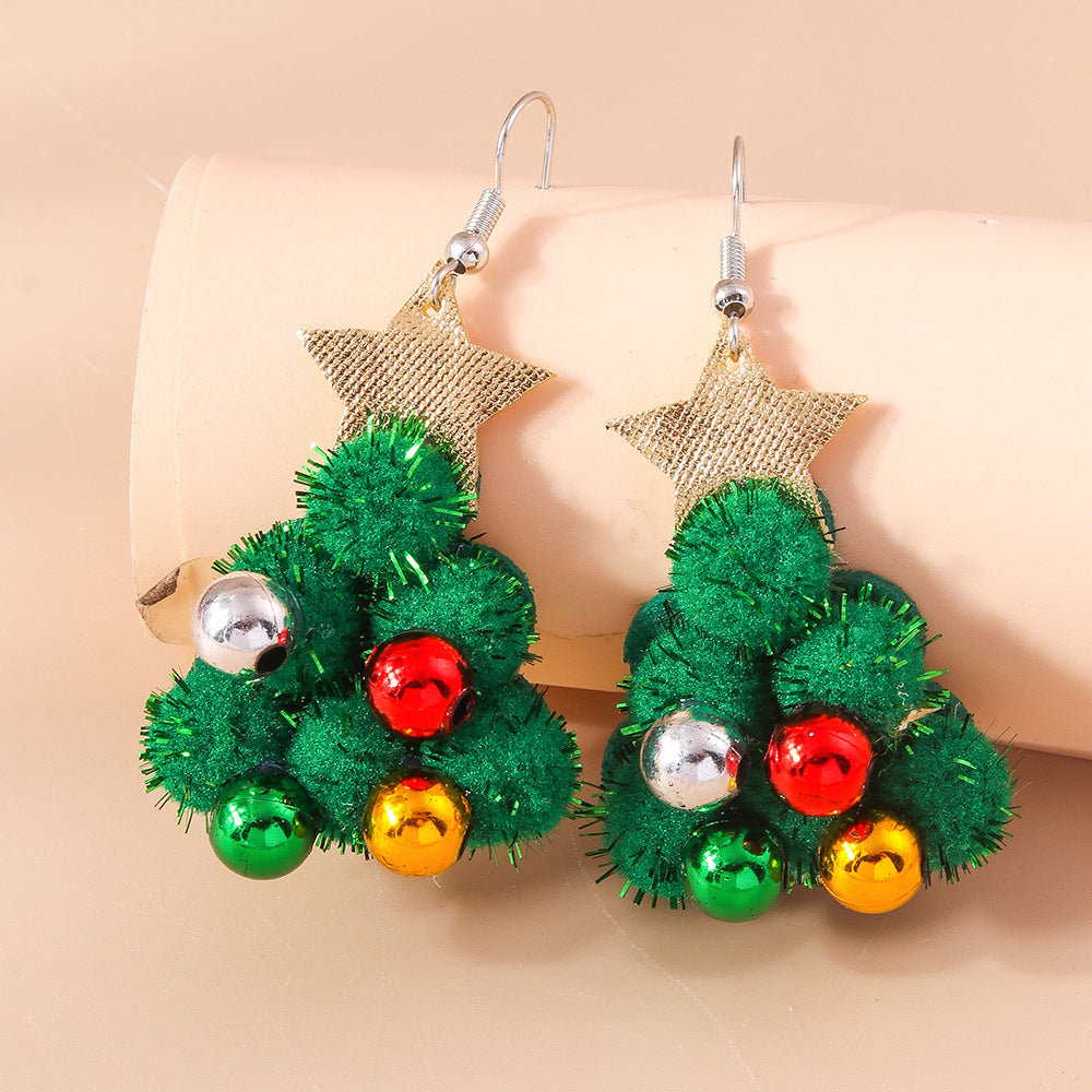 Christmas cartoon cute and funny earrings