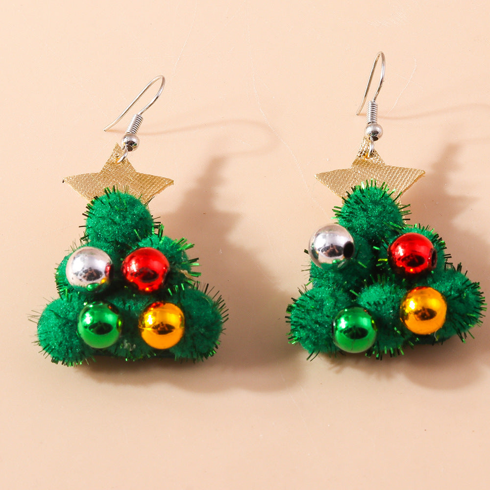 Christmas cartoon cute and funny earrings