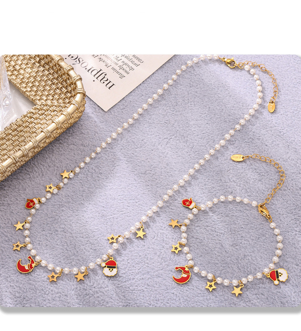 Christmas element necklace