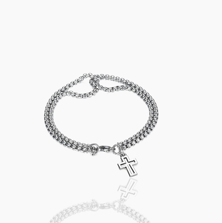 Cross hip-hop all-match cool trend men's bracelet