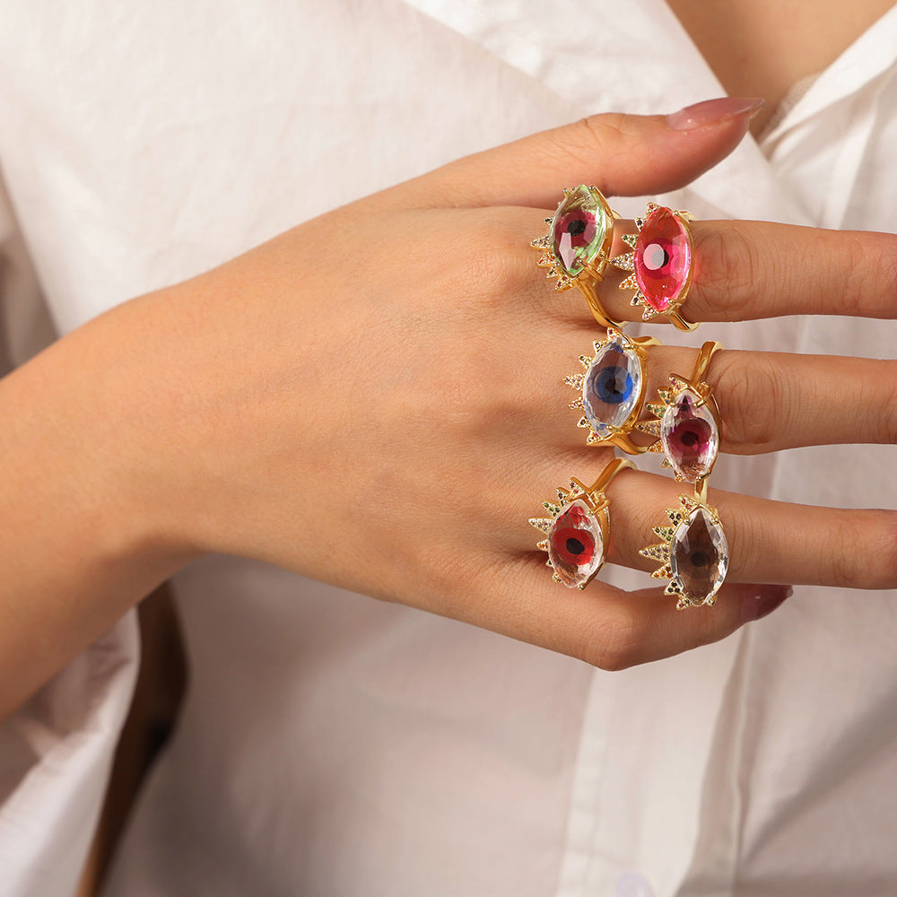 DEVIL'S EYE OPENING ADJUSTABLE RING