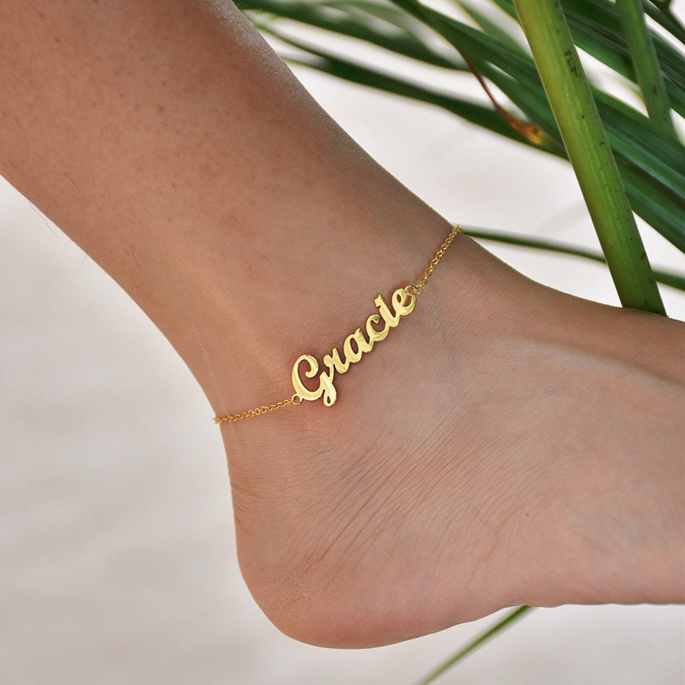CUSTOM NAME ANKLET