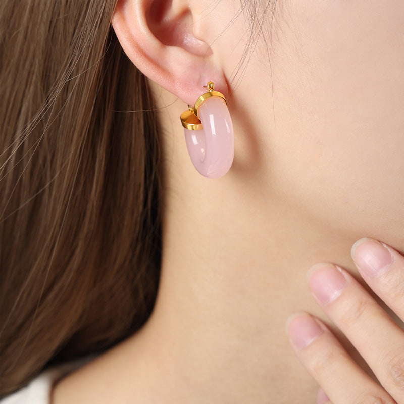 DOPAMINE CANDY LIGHT LUXURY RESIN EARRINGS