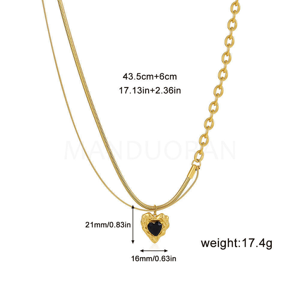 DOUBLE-PLATED  LOVE NECKLACE