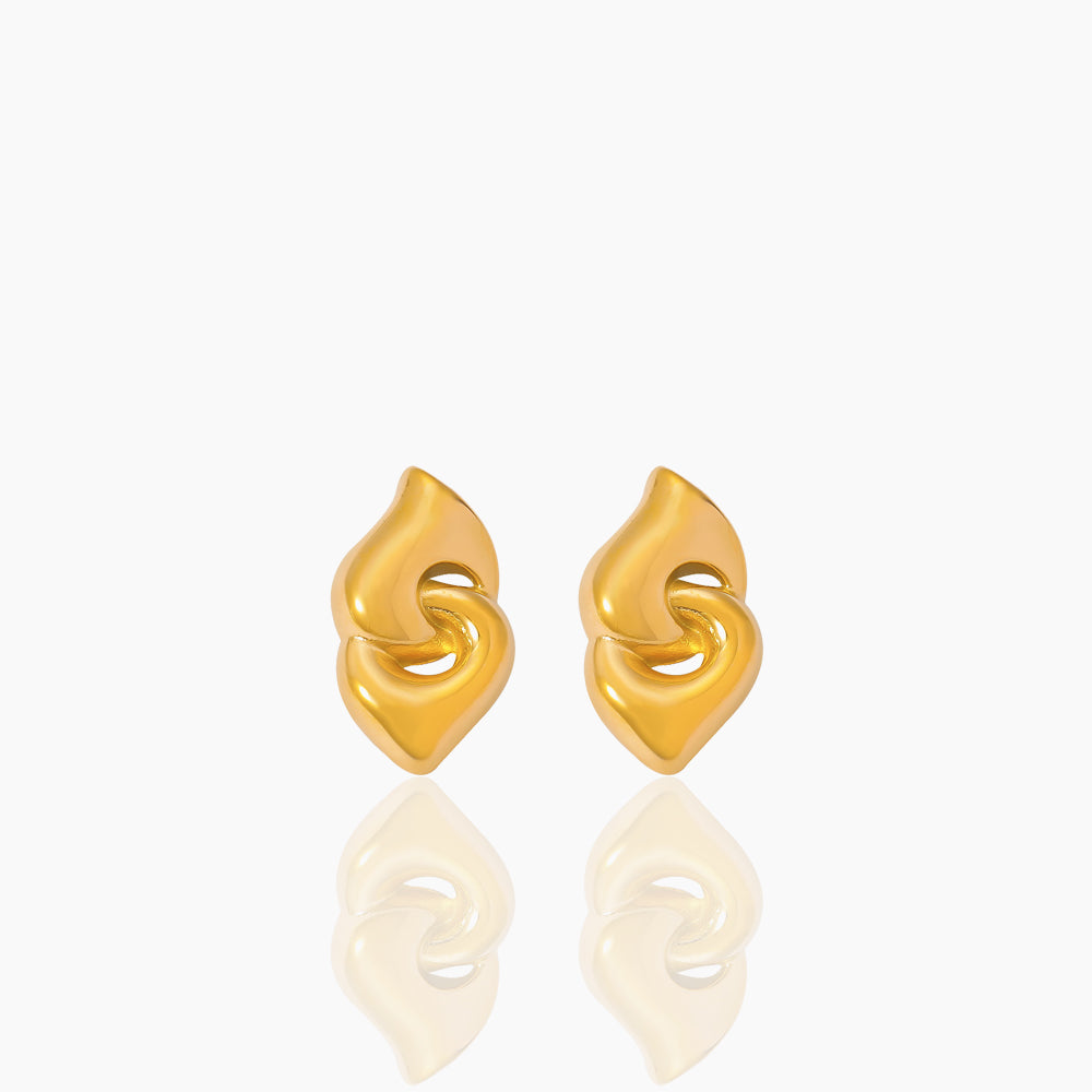 DOUBLE RING BUCKLE EARRINGS