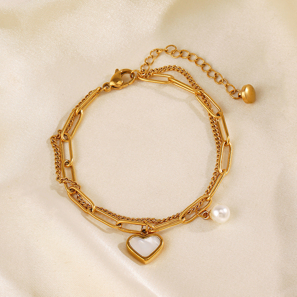 DOUBLE LAYERED LOVE BRACELET