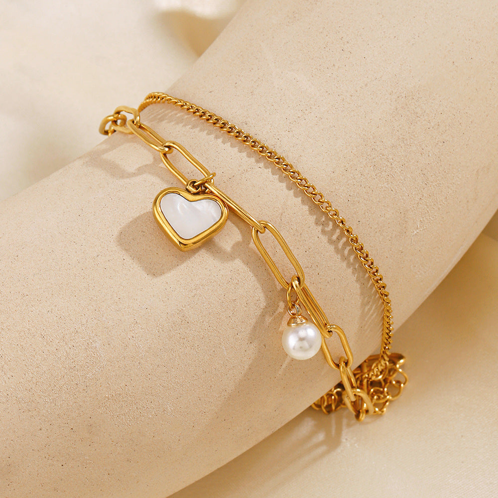 DOUBLE LAYERED LOVE BRACELET