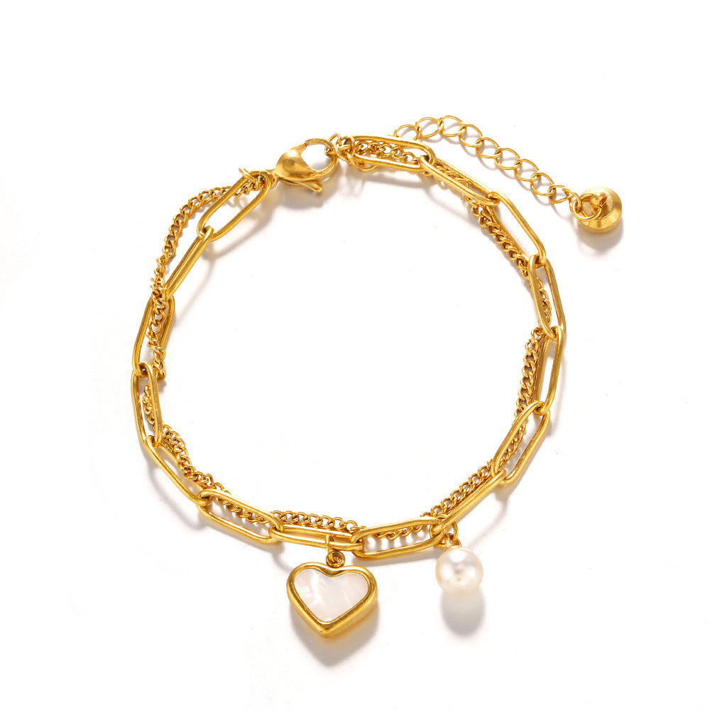 DOUBLE LAYERED LOVE BRACELET