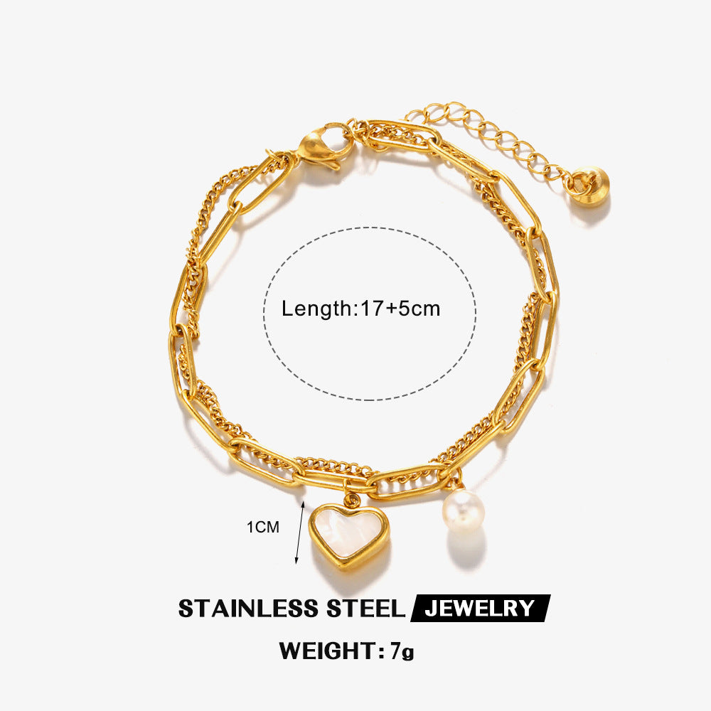 DOUBLE LAYERED LOVE BRACELET