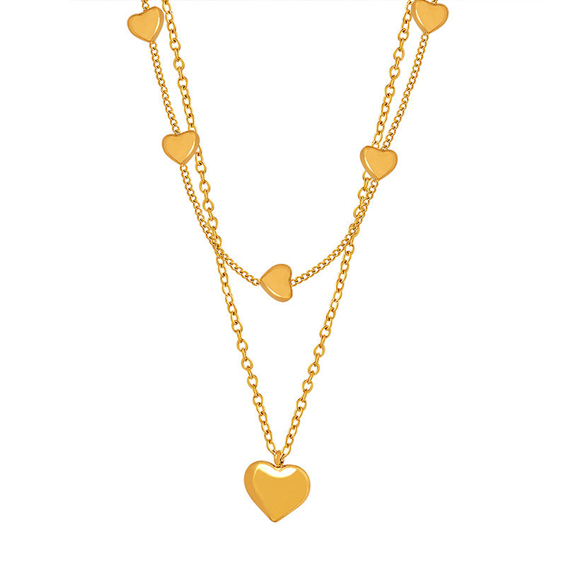 DOUBLE LAYERED LOVE NECKLACE