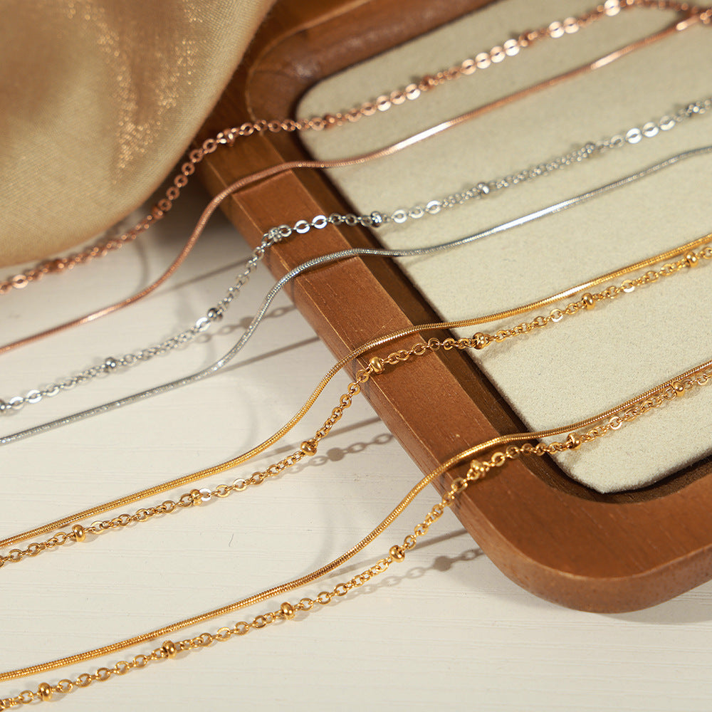 DOUBLE LAYERED MINIMALIST BRACELET