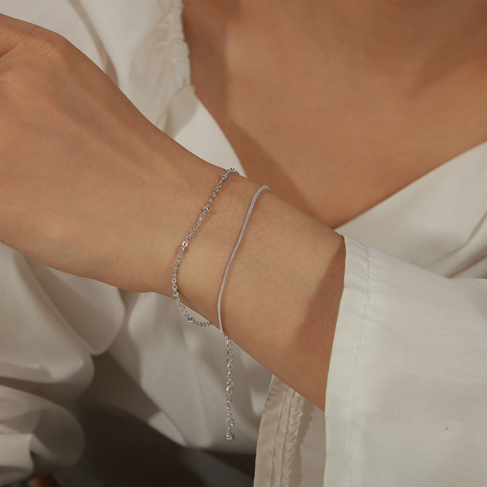 DOUBLE LAYERED MINIMALIST BRACELET