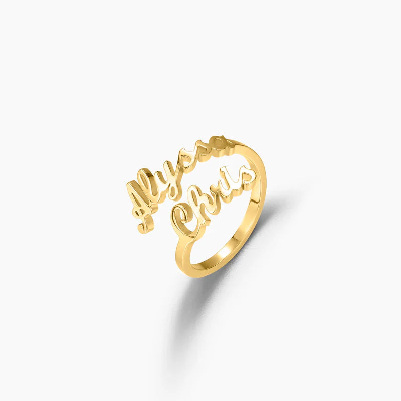 DOUBLE NAME RING