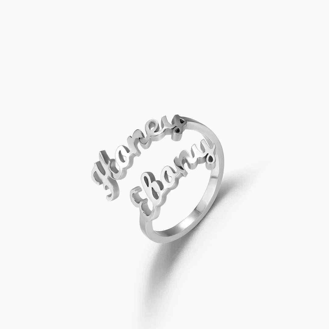 DOUBLE NAME RING