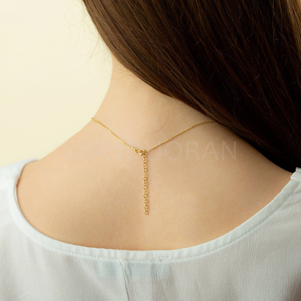 DOUBLE PLATED HEART NAME NECKLACE
