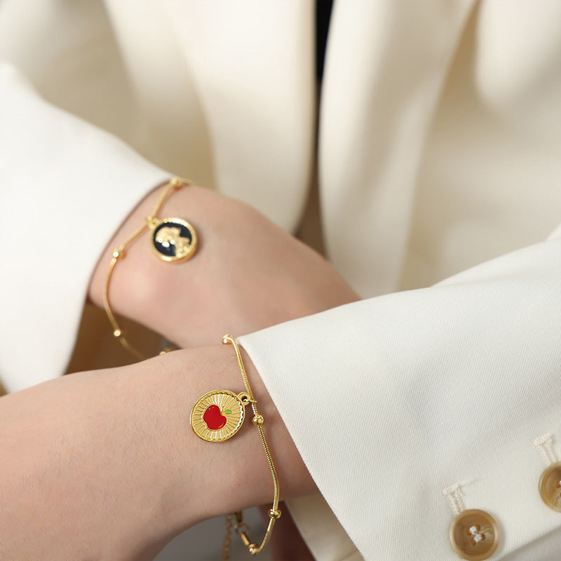 DOUBLE SIDED PENDANT BRACELET