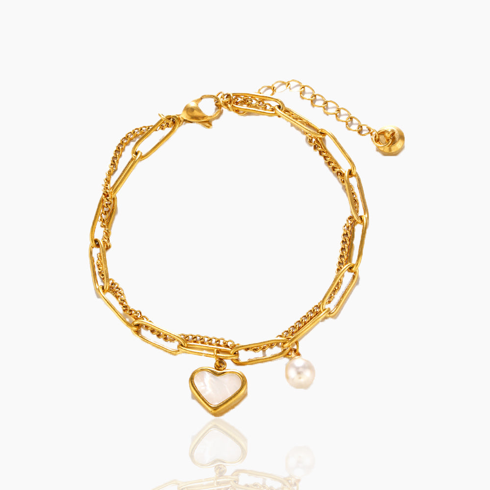 DOUBLE LAYERED LOVE BRACELET
