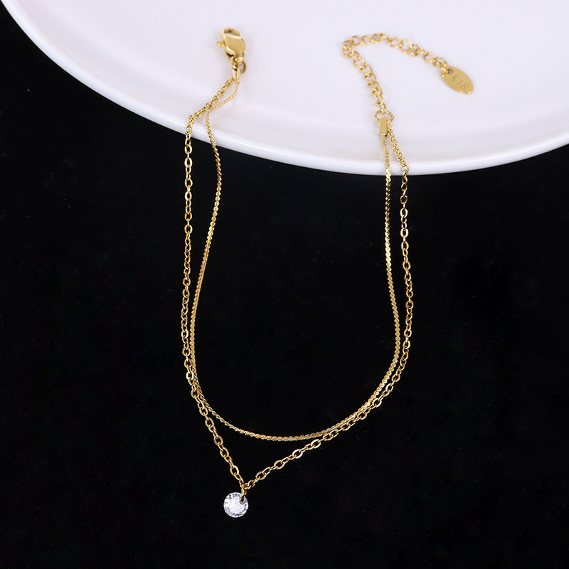 DOUBLE LAYERED MINIMALIST ANKLET