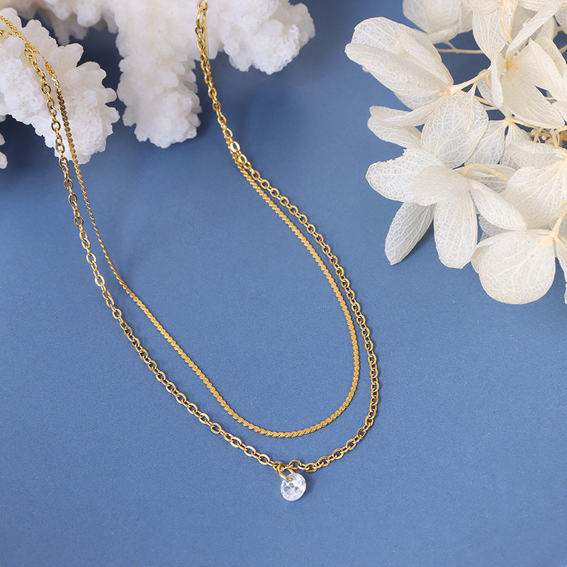 DOUBLE LAYERED MINIMALIST ANKLET