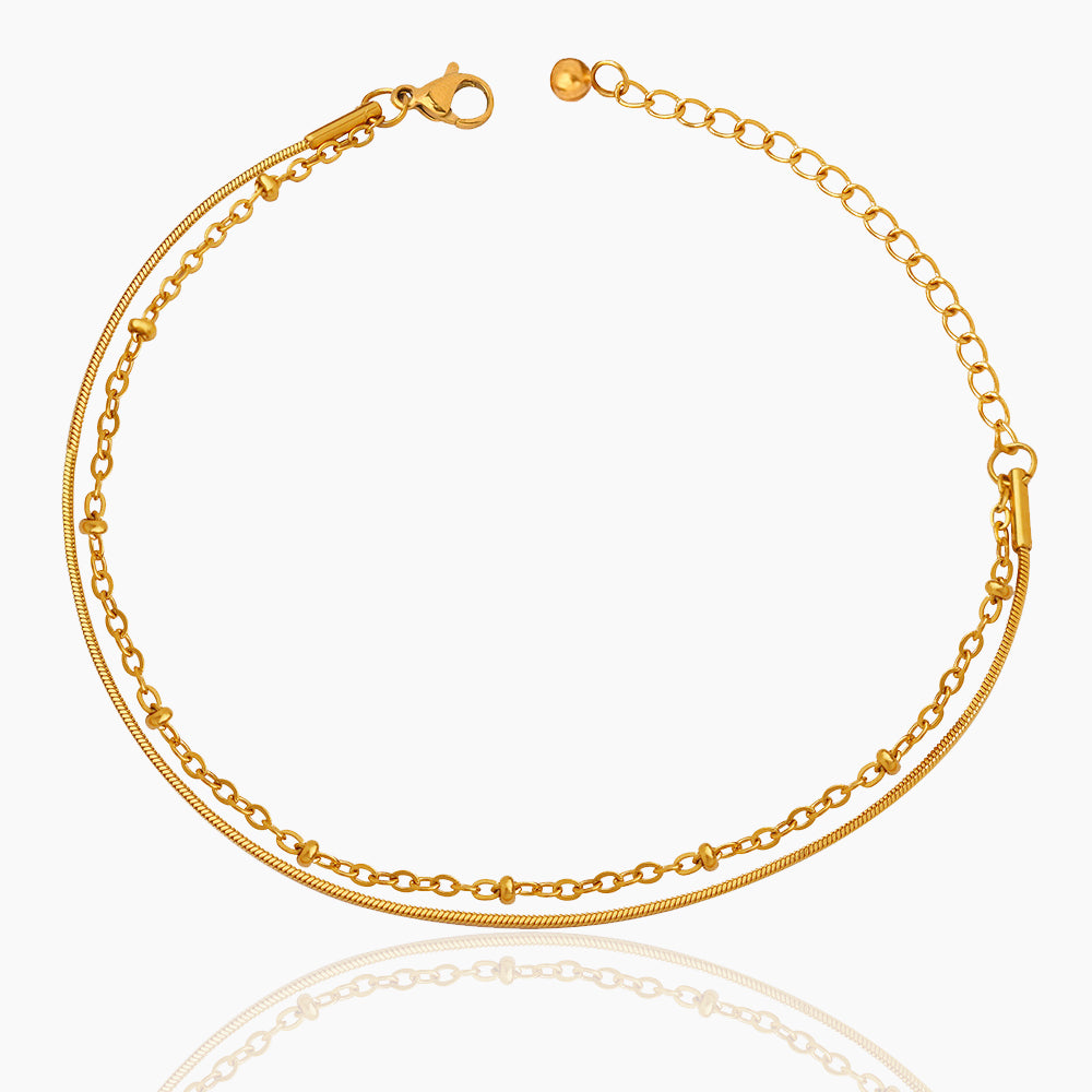 DOUBLE LAYERED MINIMALIST BRACELET