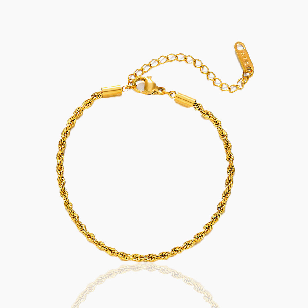 DOUBLE LAYER FRIED DOUGH TWISTS BRACELET