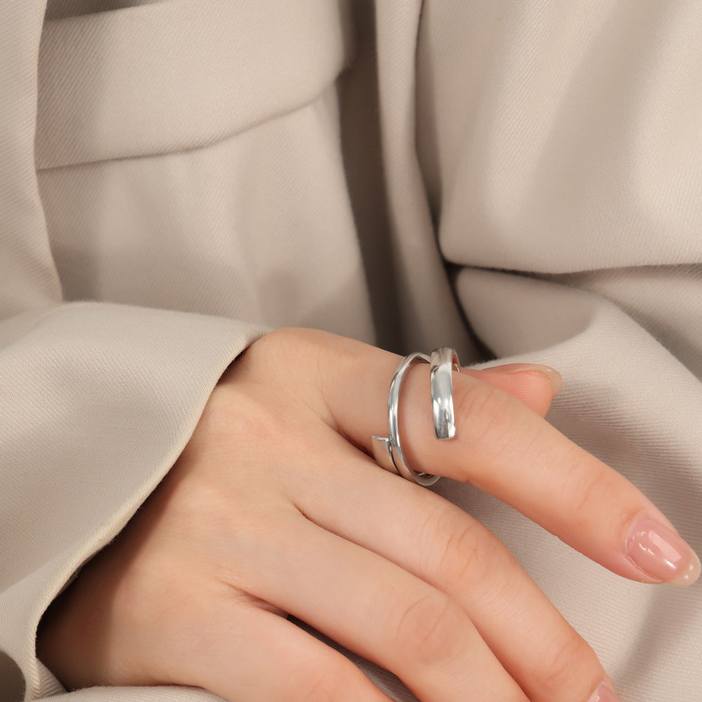 DOUBLE LINE RING