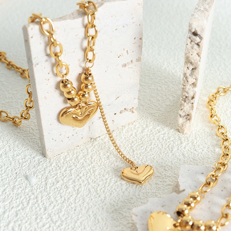 DOUBLE LOVE PENDANT NECKLACE