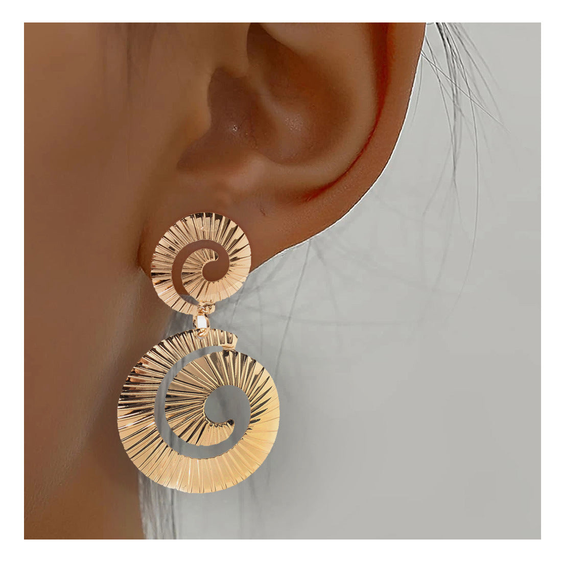 Double spiral earrings
