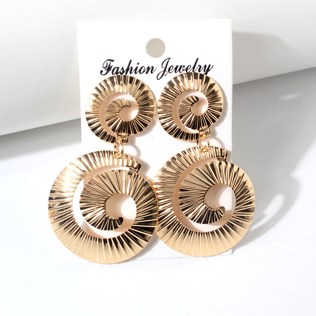 Double spiral earrings