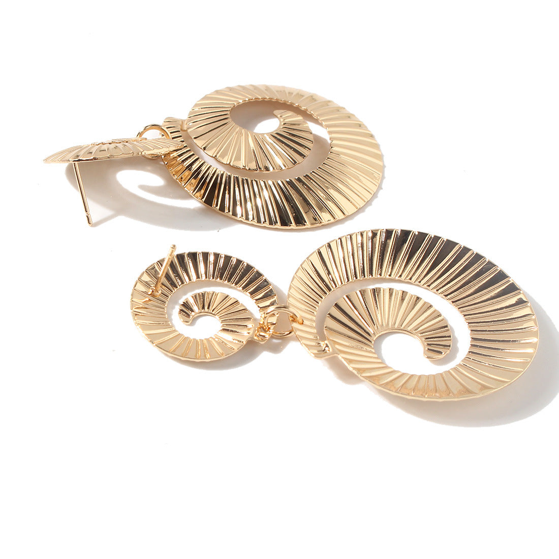 Double spiral earrings