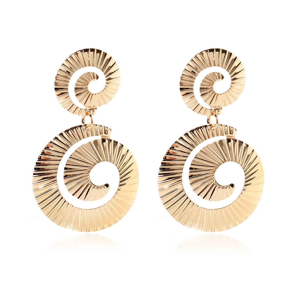 Double spiral earrings