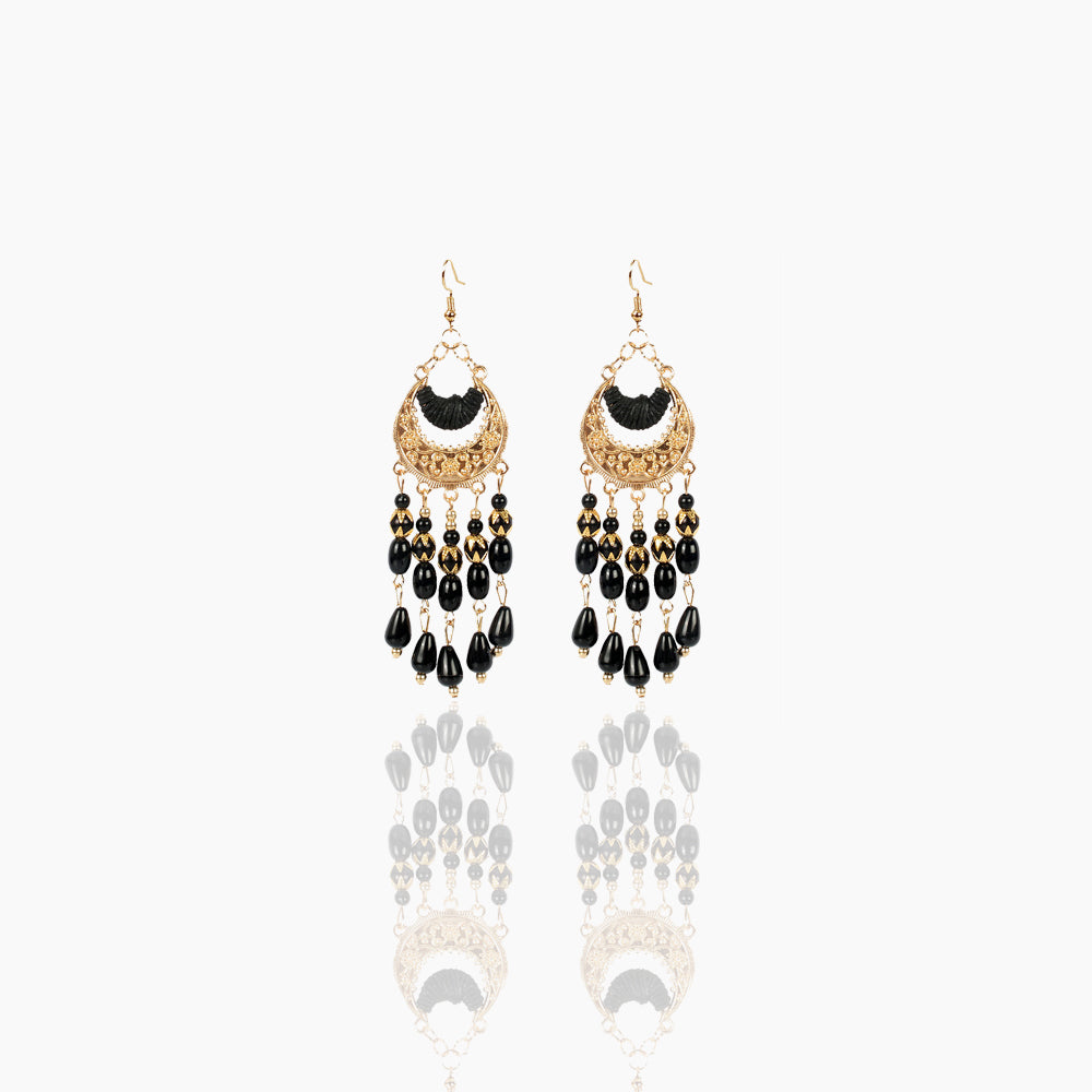 Drip fringe Bohemian style earrings
