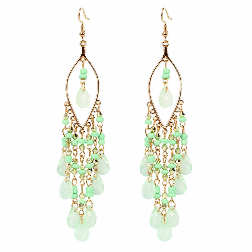 Drip fringe Bohemian style earrings