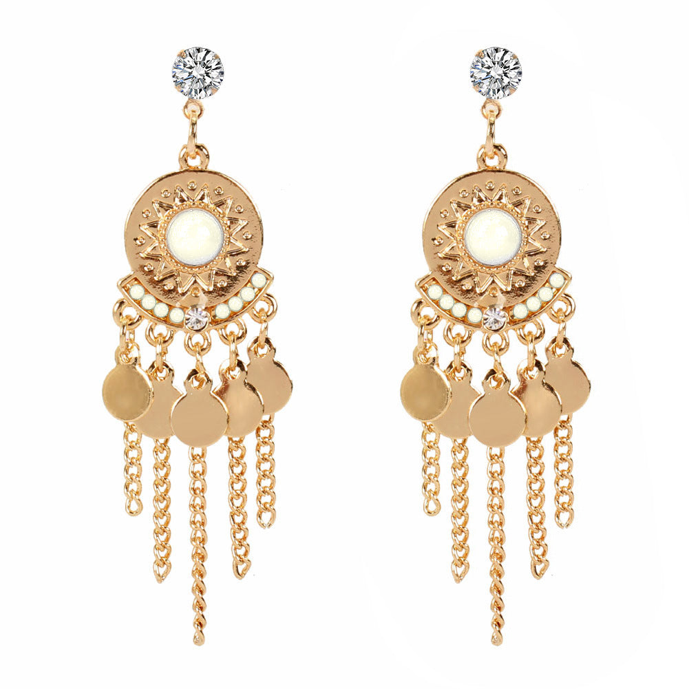 Drip fringe Bohemian style earrings