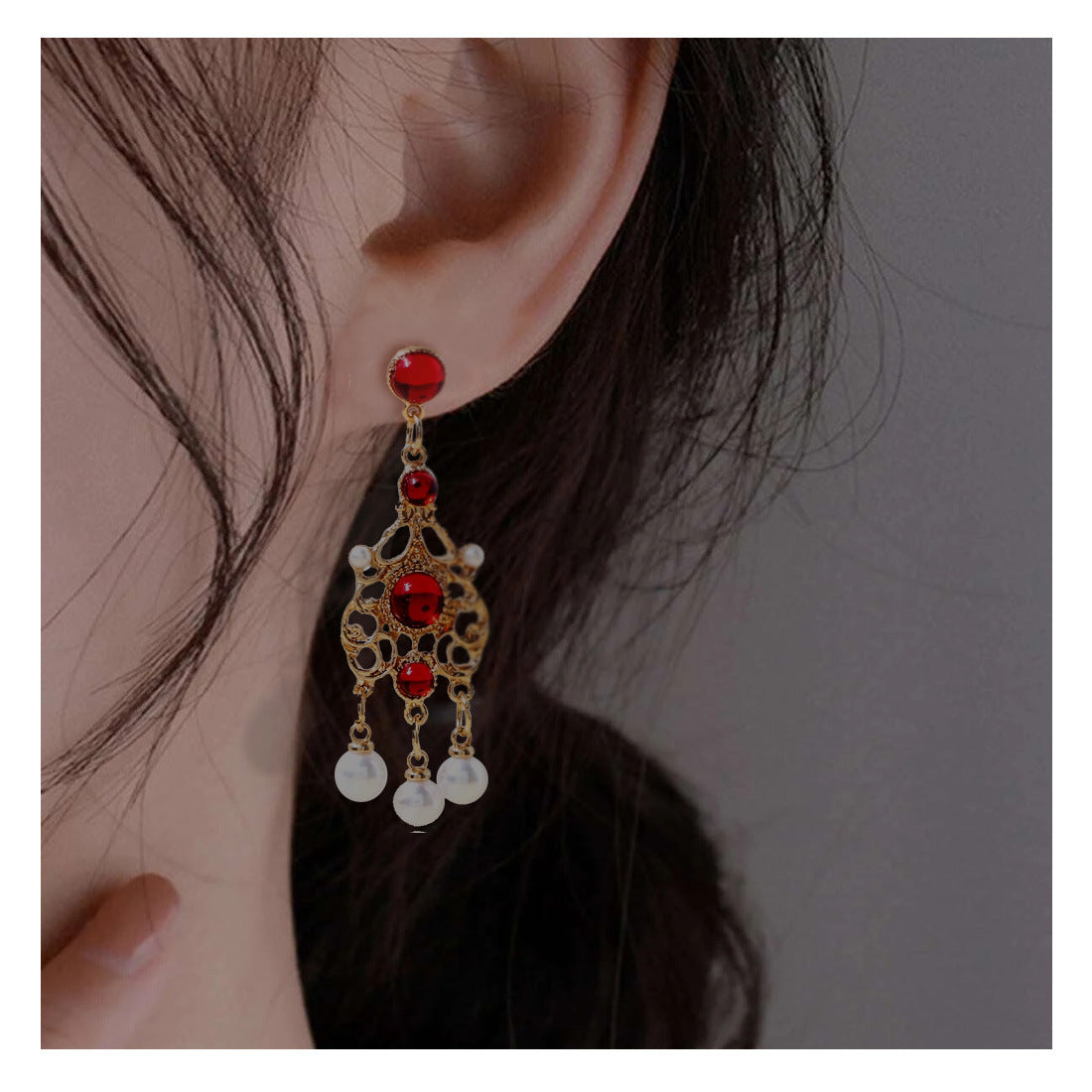 Drip fringe Bohemian style earrings