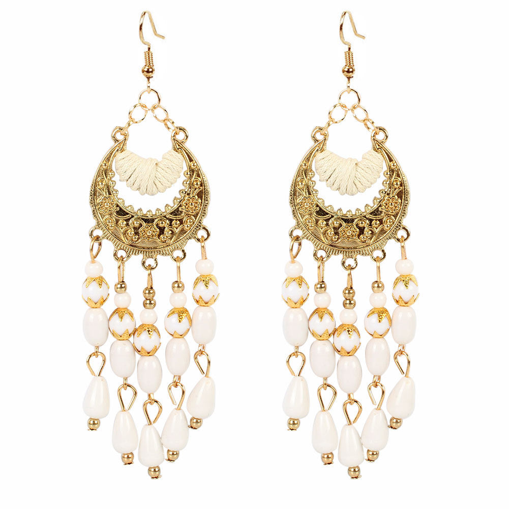 Drip fringe Bohemian style earrings