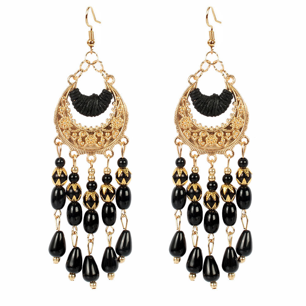 Drip fringe Bohemian style earrings