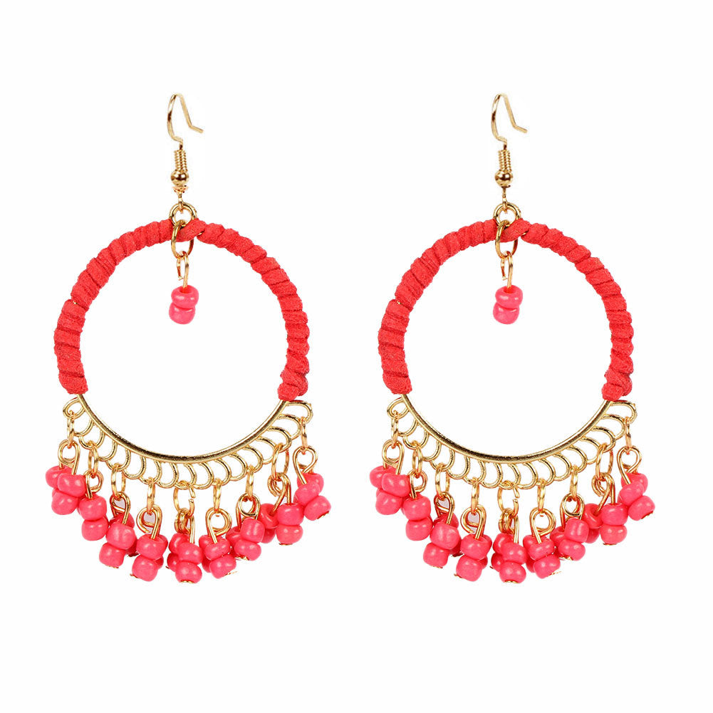 Drip fringe Bohemian style earrings