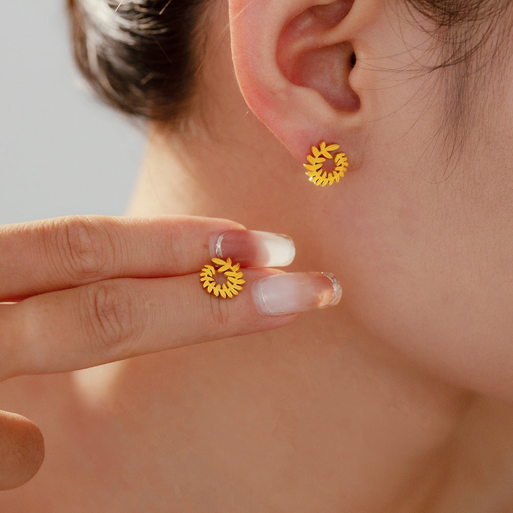 EARRINGS WITH WHEAT EARS