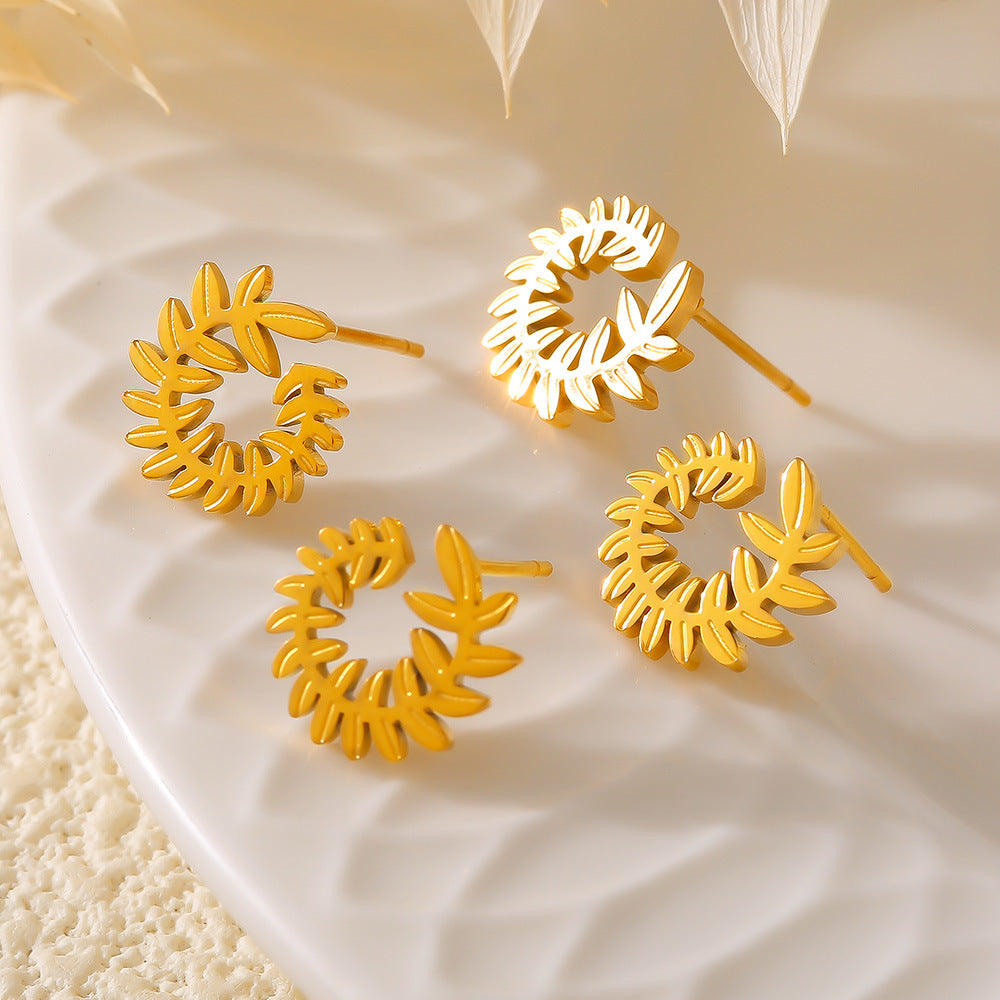 EARRINGS WITH WHEAT EARS