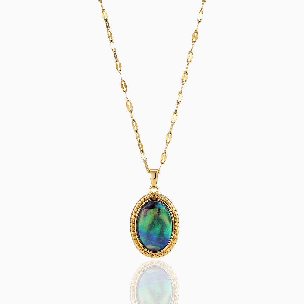ELLIPTICAL COLORFUL EXQUISITE NECKLACE