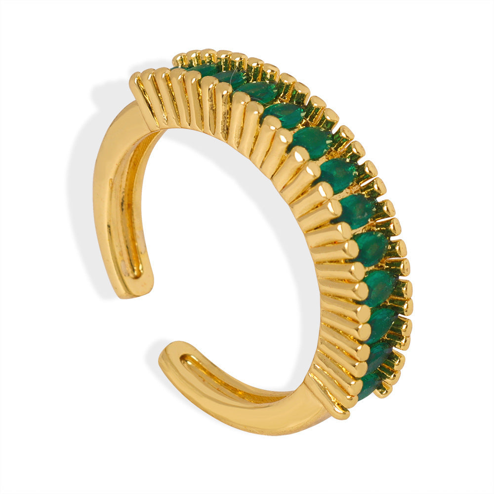 FAN SHAPED OPENING RING