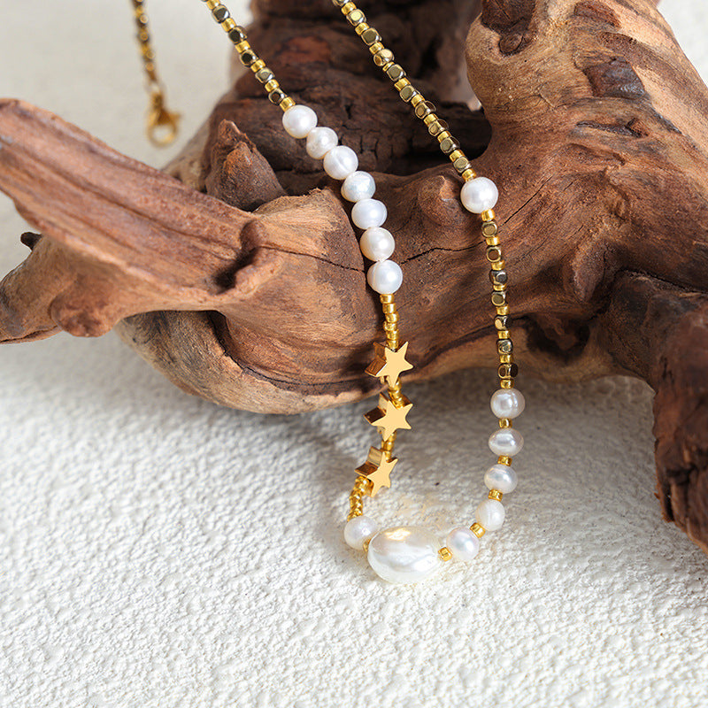 FIVE POINTED IRREGULAR NECKLACE