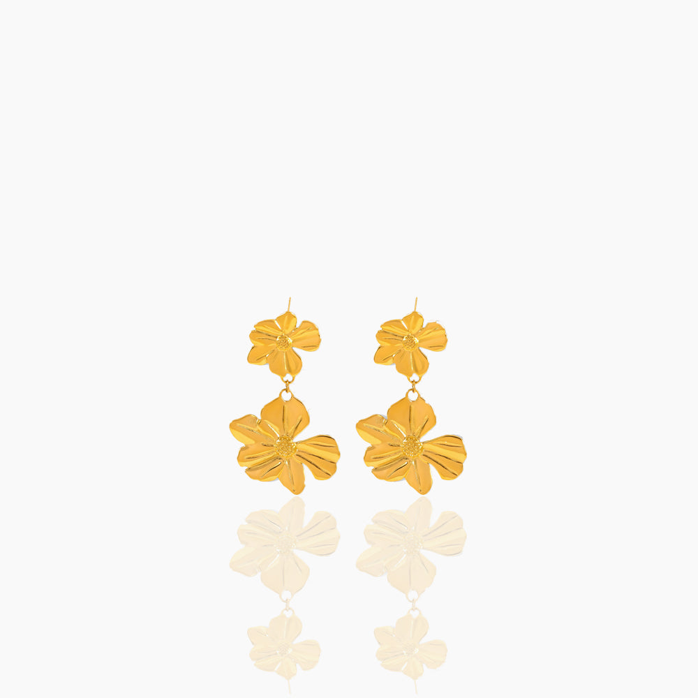 FLOWER SPLICING EARRINGS