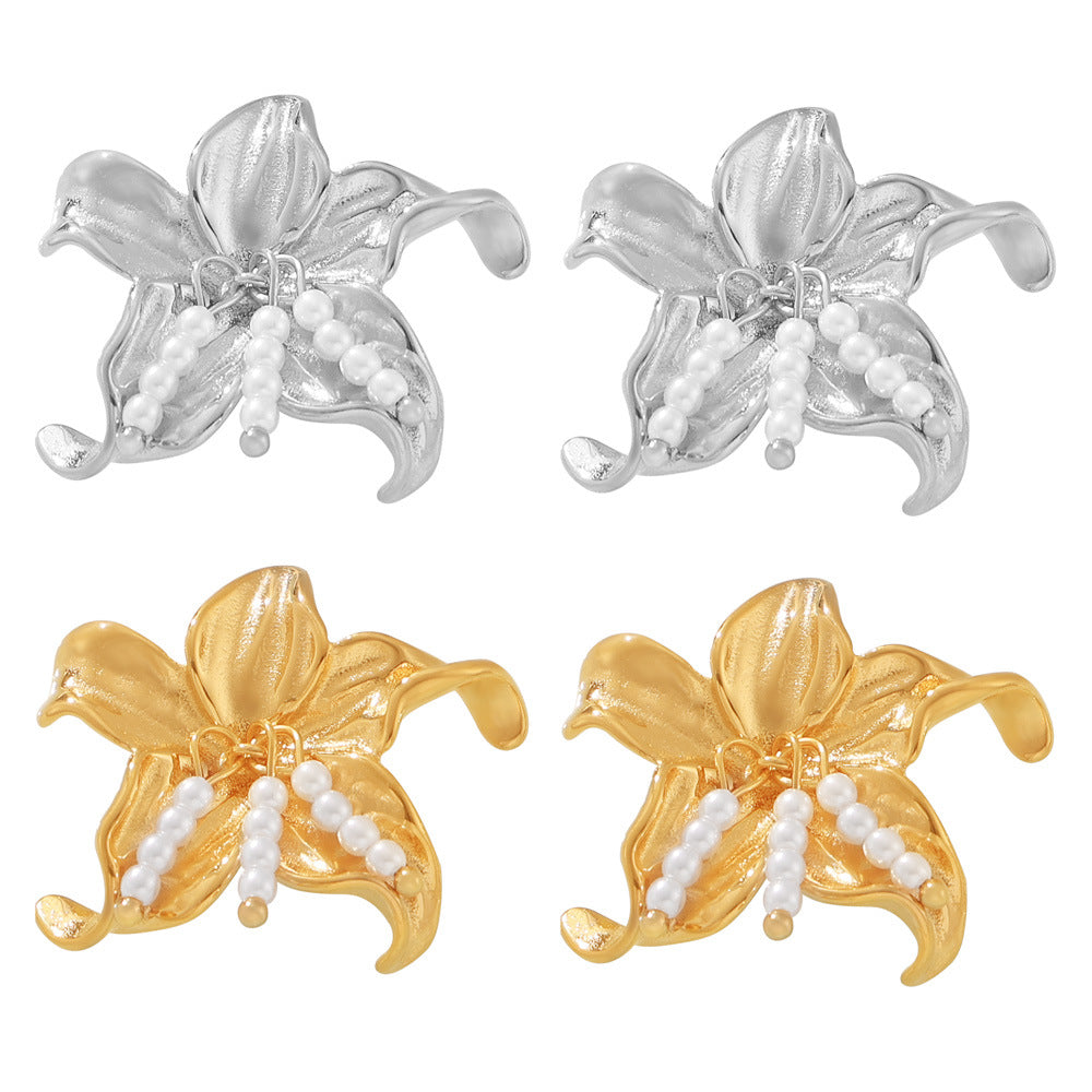 FLOWER TASSEL EARRINGS