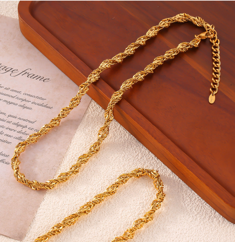 FRIED DOUGH TWISTS NECKLACE